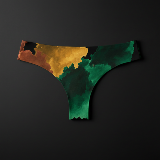 Tanga Bronze & Émeraude Abstraits II