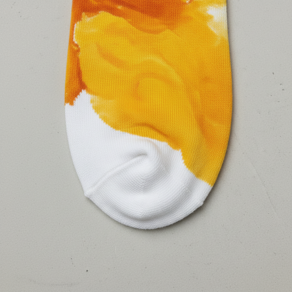 Blob Socks Saffron & Amber — detalle inferior