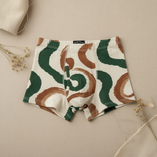 Boxer Abstract Forest & Caramel